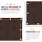 Tarpco Safety Heavy Duty Tarp, 30 ft x 0.5 mm H x 30 ft W, 10 Mil, Brown/Black, Polyethylene TS-152-30X30 - alternate 3
